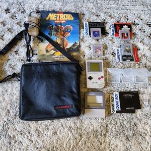 Nintendo Game Boy Bundle - Original Grey - w/ 4 games and accessories
